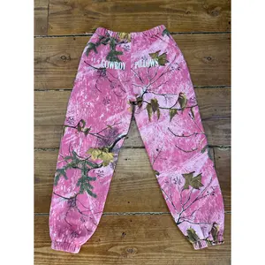 Pink Camo Cowboy Pillows Sweatpants Pink Camo Cowboy Pillows Sweatpants
