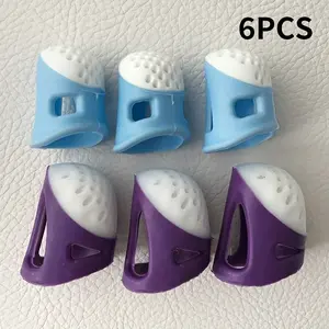 6-Piece Sewing Thimble Finger Protectors, Anti-Stabbing, Multiple Sizes, Ideal for Embroidery Thimbles, Cross Stitch Sewing Tools
