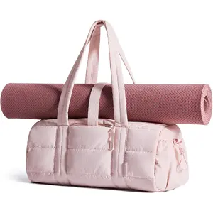 Reiki Gym Bag for Women, Mini/Medium Crossbody Bags for Women, 5L Dance Bag with Detachable Strap, 15L Yoga Mate Bag with Wet & Dry Pocket, Medium/Candy Pink