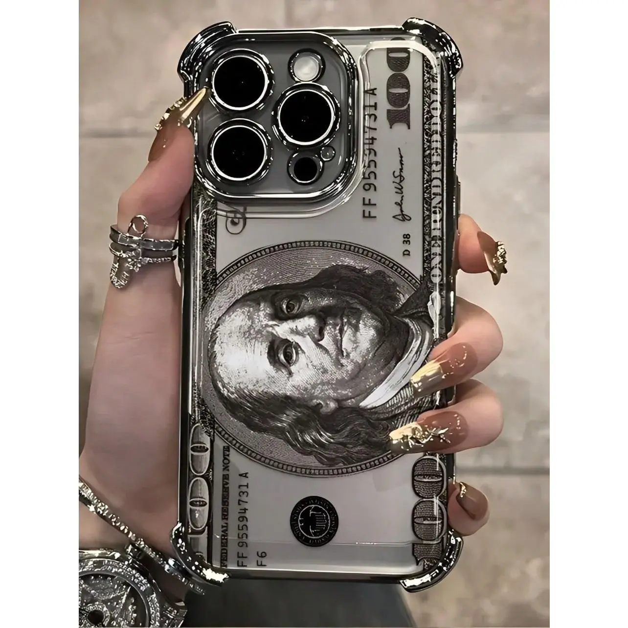 Dollar Sign Phone CaseSuitable For Compatible With Iphone17,17Air,17pro,17pro Max/ 16/15/14/13/12/11 Pro/Plus/Max,As Well As,Compatible With Galaxy S22/23/24/25 Ultra/FE+Is A Thoughtful Birthday Gift For Girlfriend, Boyfriend And Friends
