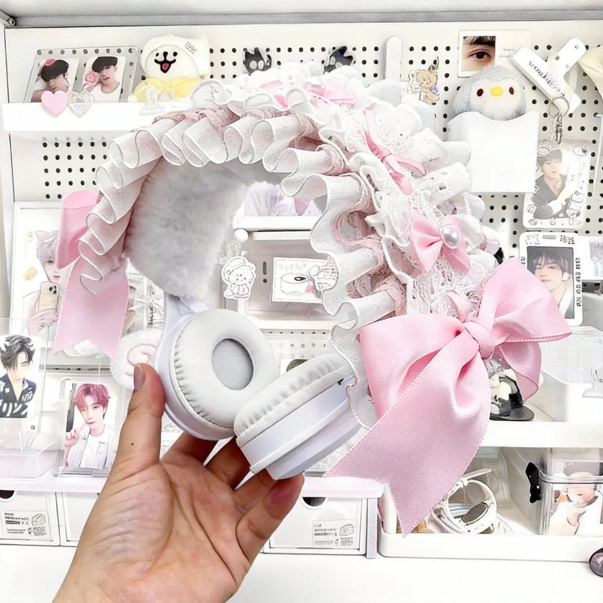 Viral Kawaii Plush Bunny Ear Headphone Cover – Soft Headband Protector for Gaming Headsets, Cute Gamer Setup Accessory & Gift GamingSetup KawaiiGaming GamerGirlSetup  BunnyEars CuteGamingSetup