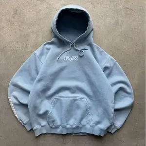 Vintage Blue Fox Racing Spellout Oversized Y2K 90s Hoodie for Men and Women, Casual Gym Wear, Graphic Pullover Top, USA-Made & Printed Apparel	