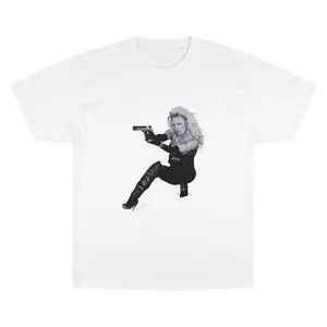 Pamela Anderson Barb Wire Champion Graphic T-Shirt - Vintage Style For Fashion S
