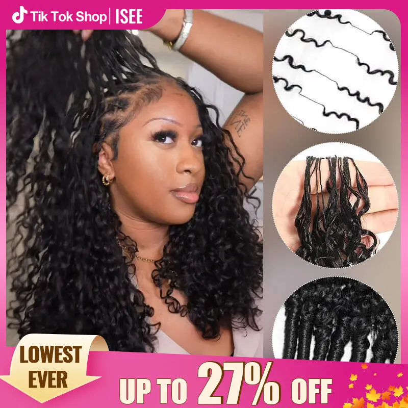 【Hot Deal】ISEE HAIR Human Hair Crochet Hair Extensions – Miracle Knots Pre-Separated Crochet Braids, Knotless Boho Braids, Mermaid Braids, Goddess Braids, Burmese Curly, Kinky Curly, Water Wave#SoHoChic #TikTokShopBackToSchool