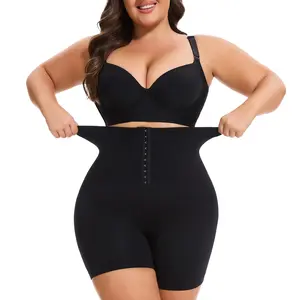 Women Plus Size Tummy Control Shapewear Shorts High Waisted Body Shaper Waist Compression Pants