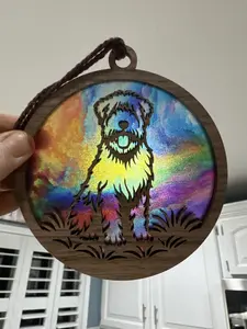 Wheaten Terrier Suncatcher for Sunny Window