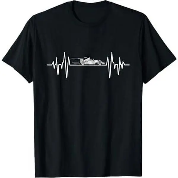 Go Kart Race Driver Heartbeat Racing Sports Men Boys Kids T-Shirt