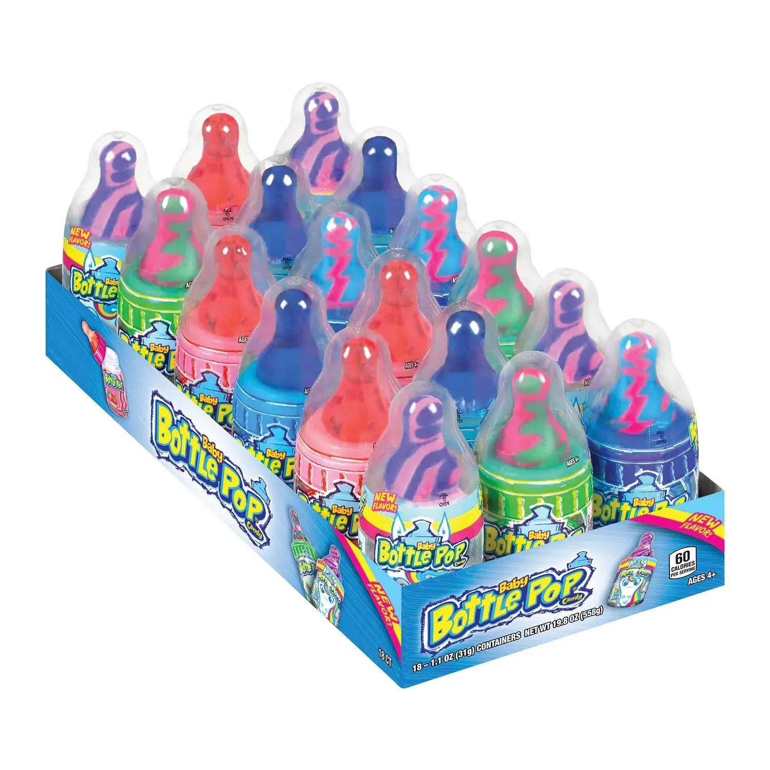 Baby Bottle Pop® Assorted Candy Mix Snack - 18 Pc., Sweet, Tasty, Sugar-Infused Treat