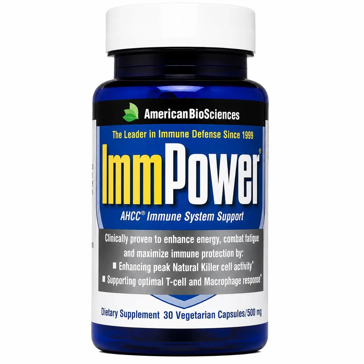 Fermented Mushroom Extract Capsules with AHCC for Daily Wellness & Antioxidant Nutritional Support, 30 Capsules
