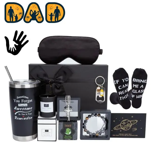 Birthday Gifts for Men Premium Gift Basket for Him, Fathers Day Gifts for Dad Husband Boyfriend, Thank You & Retirement Gift Box Ideas