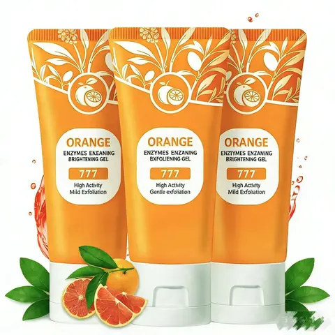 2026 Updated Orange-Scented Lightweight Mild Exfoliating Gel Cleanser - Alcohol-Free Body Care, Nourishing Daily Gentle Peel, Smoother Deep Cleansing, Moisturizing Relaxing Christmas Gift for All Skin Types (Face & Body Use, Clean Skin Peels)