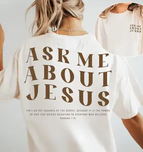 Ask Me About Jesus Shirt, Christian Shirt, Christian Clothing, Evangelism Shirt, Bible Tee, Jesus Tee, Love Like Jesus Tee, Jesus Loves You
