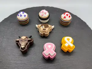3D Printed Fidget Clickers - Unique Gift Idea, Stocking Stuffer, Adorable Decoration, Perfect for Stress Relief and Fun, Fidget Toys, Goat, Awareness Ribbons, Cupcake, Highland Cow
