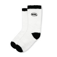 White & Black Fluffy Socks