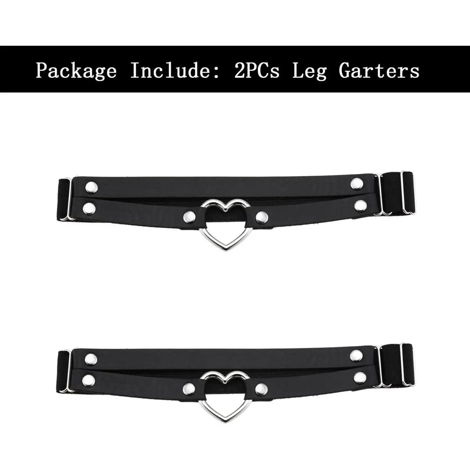 2Pcs Adjustable Heart Leg Garter Belt, Elastic Thigh Garters for Women - TikTok Shop 2Pcs Adjustable Heart Leg Garter Belt, Elastic Thigh Garters for Women - TikTok Shop