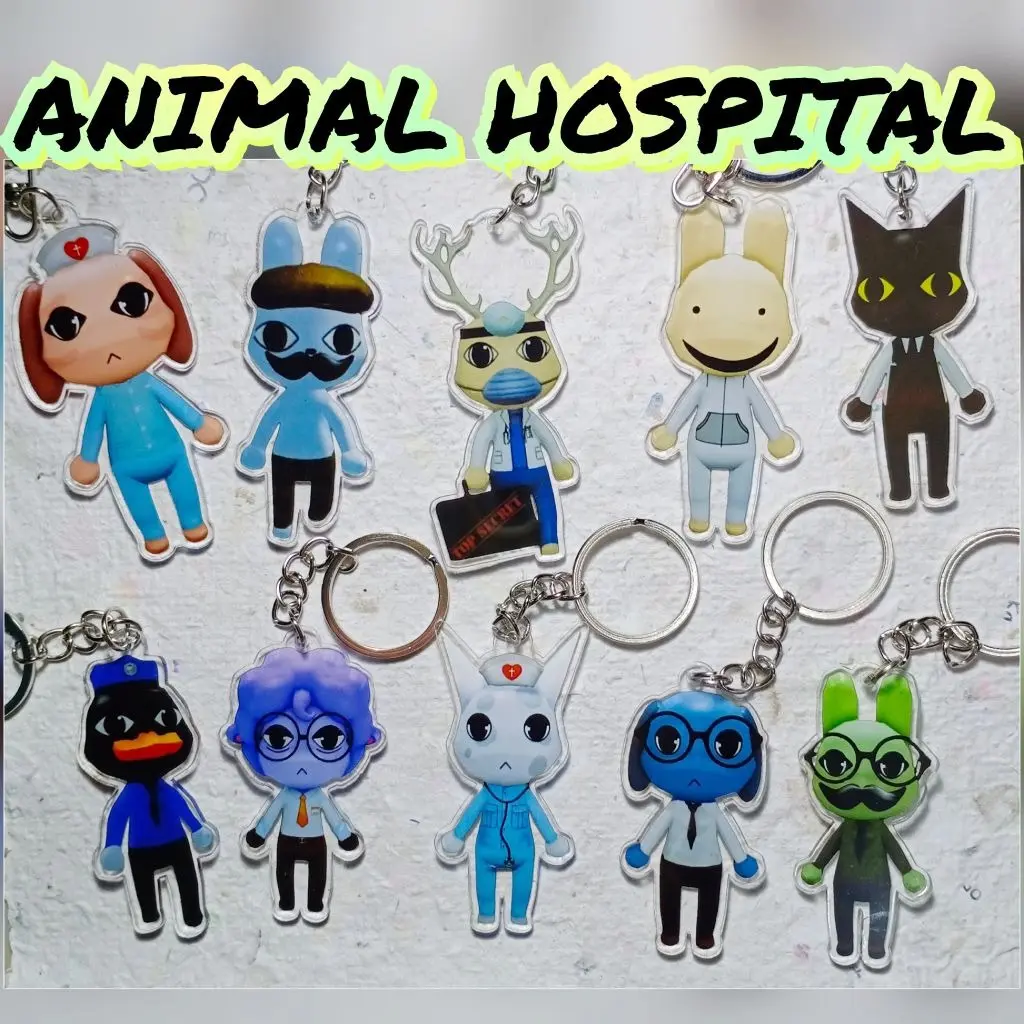 Animal Hospital Keychain (#29 Options) - Cute Accessory, Fun Charm For Backpack Or Purse | High Quality and Customer Favorite Items