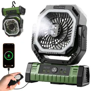 Portable Misting Fan with 20,000mAh Battery 5.3m/s Max Speed 4 Wind Modes 350ml Water Tank 270° Adjustable Remote Control USB Charging Rechargeable for Outdoor Camping Power Bank Use tiktokshopspringglowup