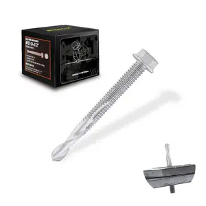 150 count Self Tapping Screws for Metal, Hex  #12 x 2 Inch, Self Drilling for Thick Steel, Less Effort Installation, Long Lasting Anti Rust Coating