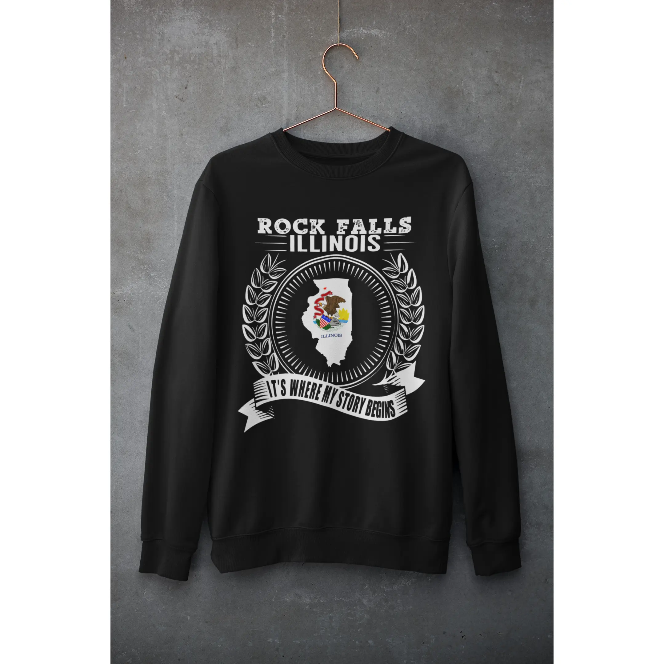 Customizable Hometown pride sweater any size.