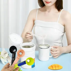 Reusable BPA Free Protein Powder Scoop with Handle Measuring Spoon for Nutrition Supplements BCAA Coffee Milkshake Fitness Kitchen Outdoor Travel
