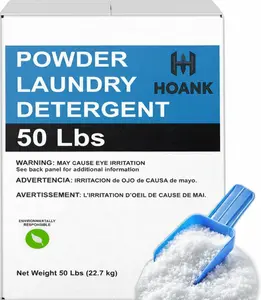 HOANK - (50 LBs) - Laundry Detergent Powder, for Home and Commercial Use, Citrus Scent, Low Suds, Eco-Friendly - High Efficiency Compatible (HE)