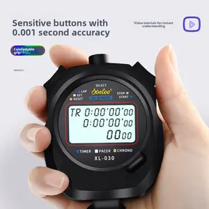 Electronic stopwatch, timer, competition, student running, professional gym training, sports coach, sports code watch