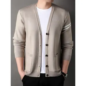 Bdhjydb Simple and Stylish Men's Cardigan Sweater, New Arrival for Spring/Autumn Season