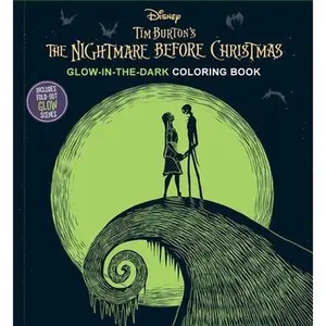 Disney Tim Burton's the Nightmare Before Christmas Glow-In-The-Dark Coloring Book -- Editors of Thunder Bay Press, Paperback