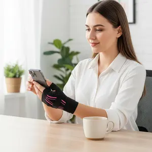 Ergonomic Wrist Support Thumb Stabilizer - Effective Carpal Tunnel Pain Relief Brace with 3 Heavy-Duty Straps & 270° Full Wrap Design, Fully Adjustable Perfect Fit for Left and Right Hand, Essential Work From Home Gear to Ease Typing Strain