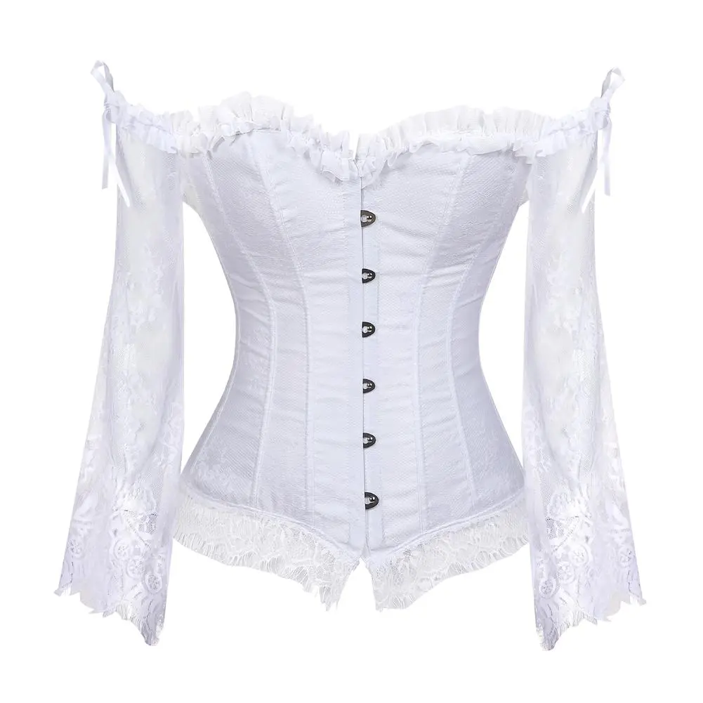 Halloween Wear Plus Size Women's Renaissance Revival Corset Girdle Lace Costume Princess Super Corset Halloween Gothic Party Outfit 8125-D1
