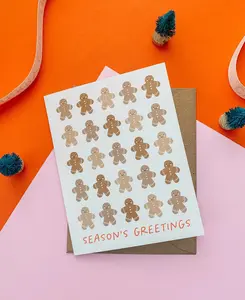 Gingerbread Man Greeting Card