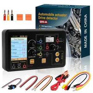 QDB-4A  Coil Tester, 12V Automotive Actuator Tester, PWM Signal Generator Drive Fault Tester for Test Digital Injector Solenoid Valves Idle Stepping Instrument Urea Pump Motors Driver Treasure