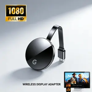 Portable Wireless HDMI Display Adapter, Screen Mirroring Adapter, 1080P HD TV Mirroring Device for Meetings & Gaming, Multi-Device Support, Easy Plug-and-Play Setup