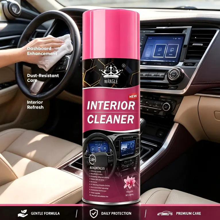 Car Dashboard & Interior Cleaner Protectant, Auto Detailing Supplies - UV Resistant, Anti-Dust, Fresh Scent Agent for Interior Surfaces that Cleans, Restores & Protects