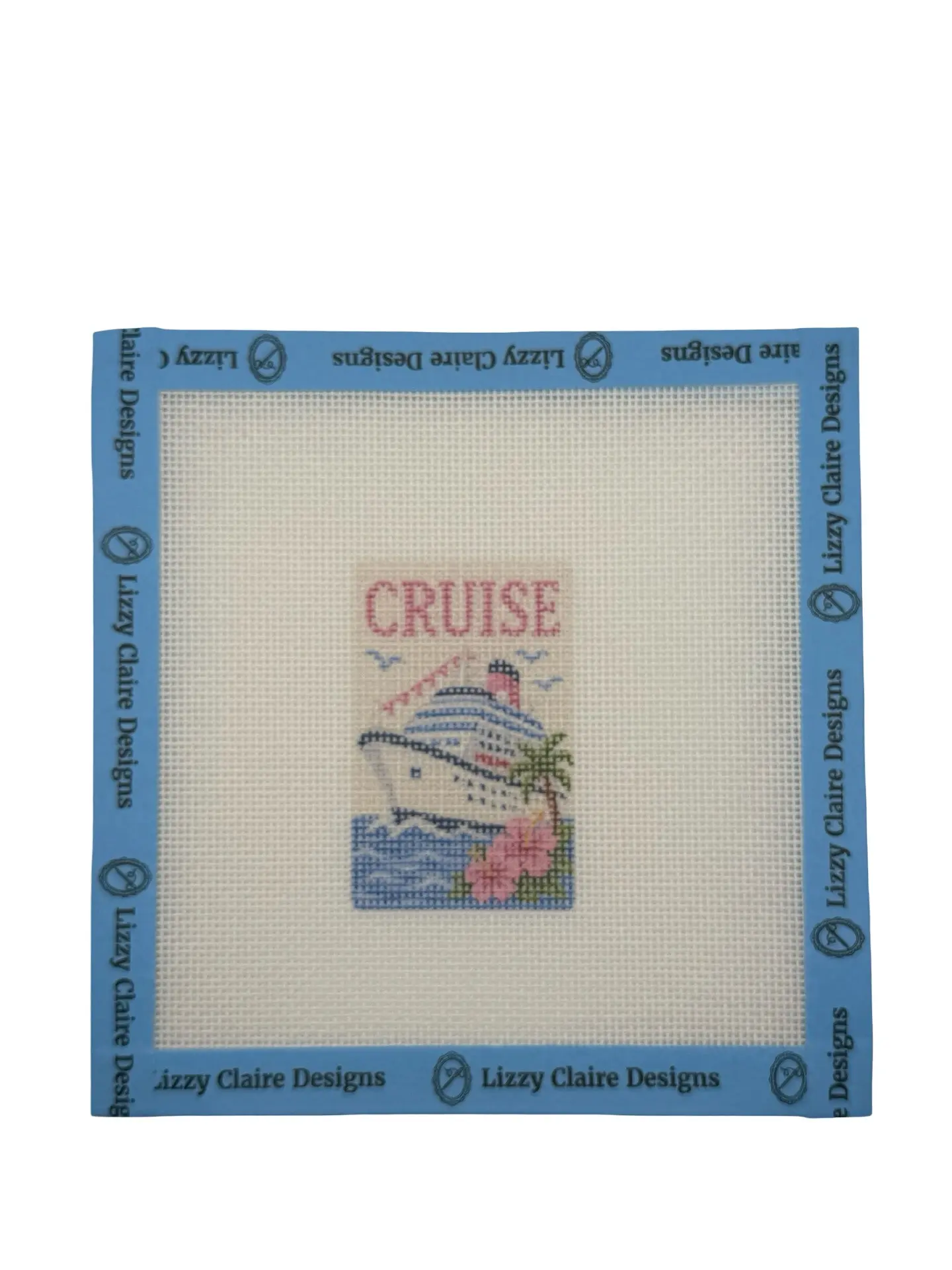 Cruise - Luggage Tag Sized - 18 Mesh - 6 x 6 - Needlepoint Canvas