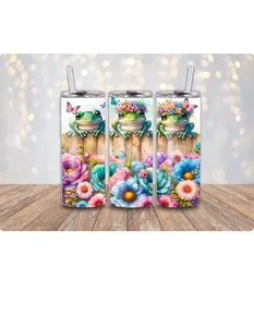 Frogs Sublimation tumbler Wrap Print