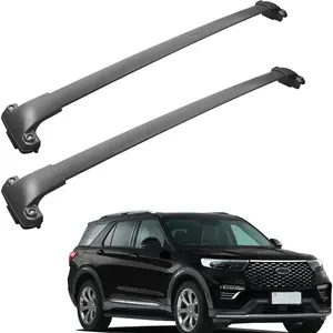 MOSTPLUS For 2021-2022 Ford Explorer w/ Mounting Brackets Roof Rack Cross Bars