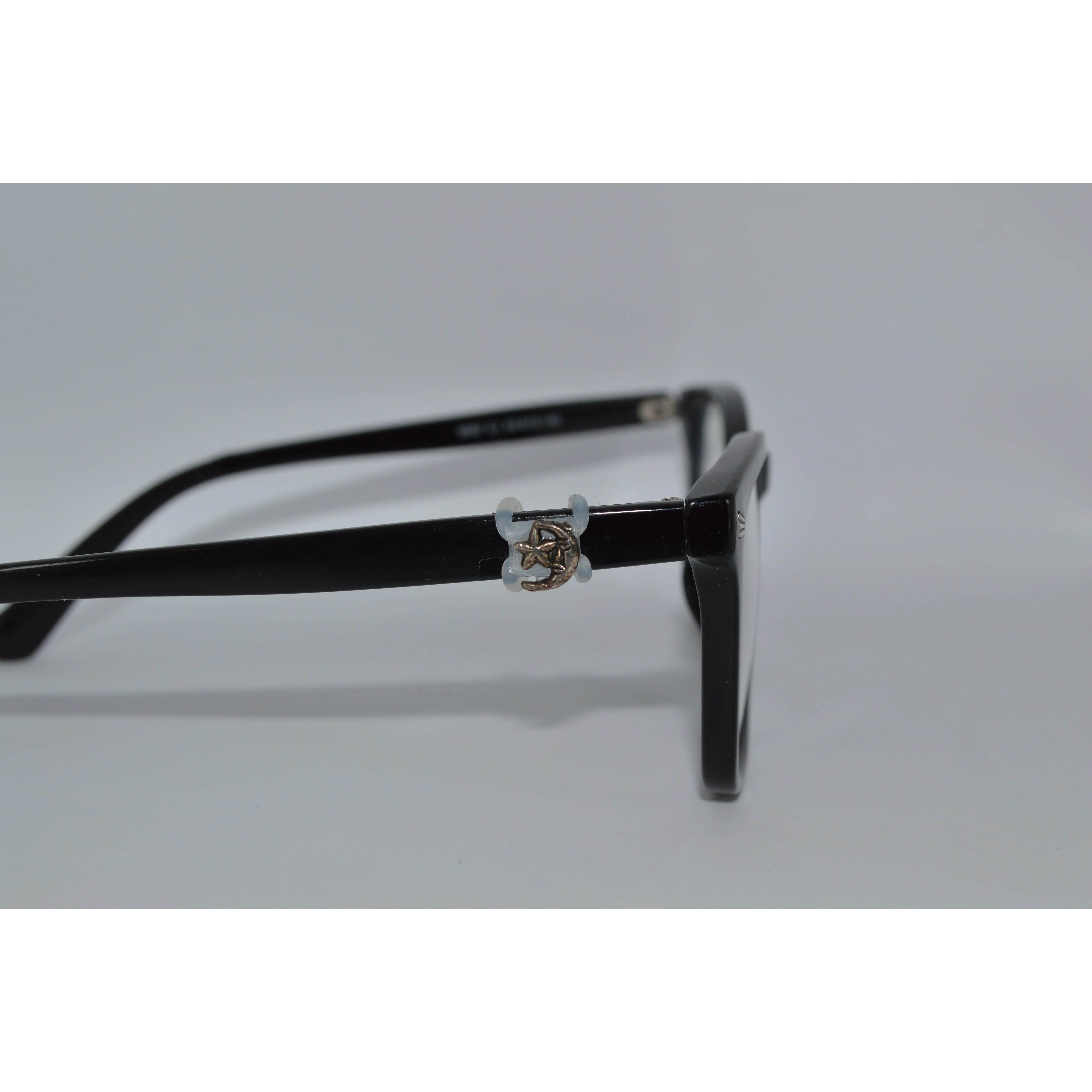 Celestial Eyewear Charm - Elegant Decorative Glasses Accessory with Sparkling Crescent Moon and Star Design for Unisex Eyewear Lovers, Sparkle, Cosmic, Celestial Charm, Sparkling Details