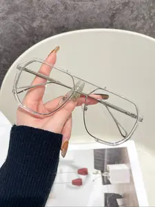 Unisex Classic Frame Eyeglasses, Eyeglasses Frames, Trendy Casual Eyeglasses for Everyday Use, Fashion Accessories for Outdoor Activities