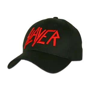 Red Classic Slayer Logo Snapback Cap