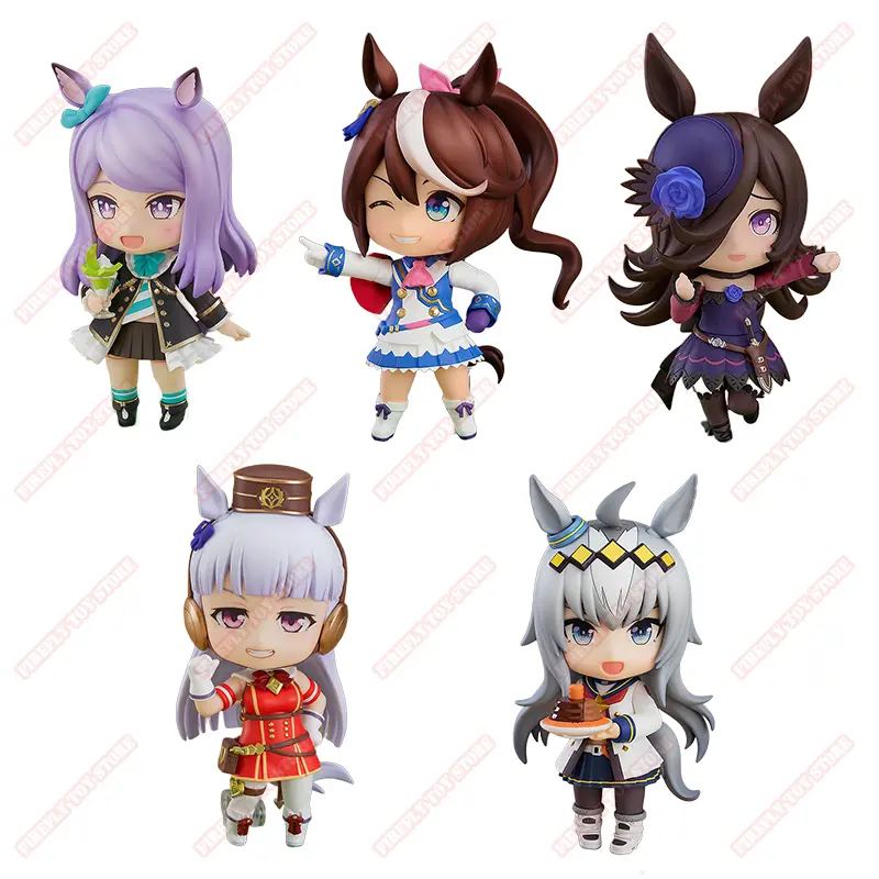 Pretty Derby Animation Game Peripheral Toys Gold Ship Tokai Teio McQueen Anime Action Movable Model Figures Collection NTR