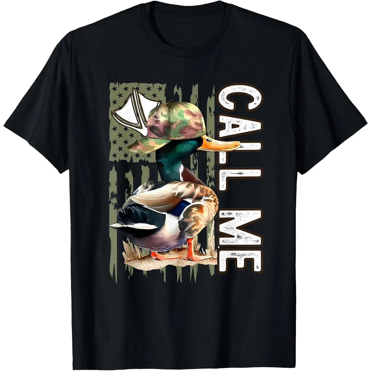 Classic Duck Hunting Graphic Tshirt for Men, Heavyweight 220gsm Cotton Fabric with Durable Stitching, Regular Fit for Casual Outfits
