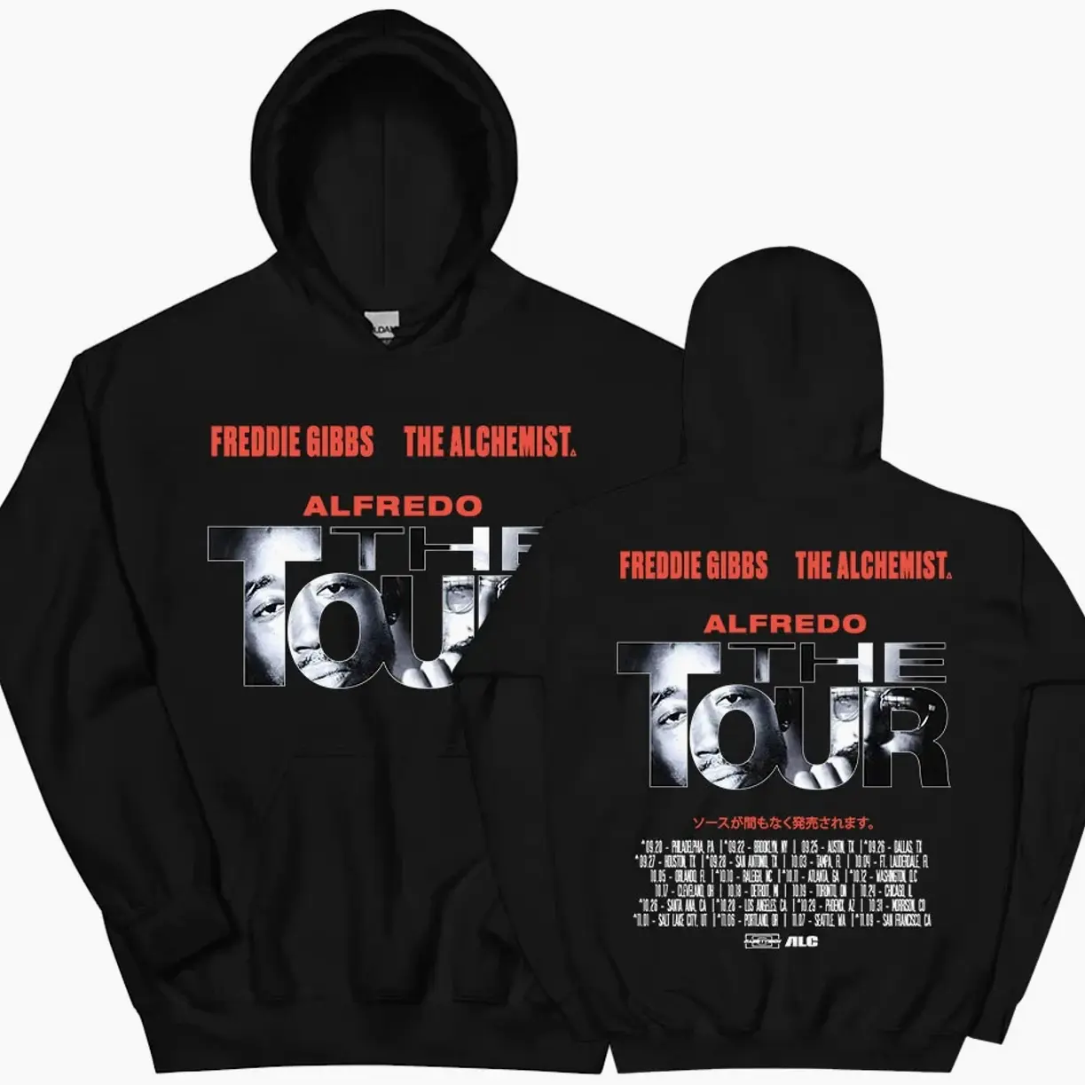 Freddie Gibbs ALFREDO Tour Hoodies Autumn/Winter Loose Hooded Sweatshirts for Male Warm Fleece Men Women Pullovers Streetwear WP1