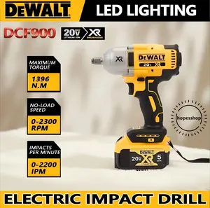 Dewalt DCF900 Brushless High Torque Impact Wrench, Heavy-Duty Fastening for Automotive and Industrial Applications,4-Mode Control and Precision Wrench