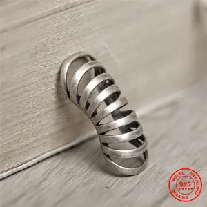 Punk Style 925 Sterling Silver Ear Cuffs Clip Earrings for Women Men Climbers No Piercing Fake Cartilage Earring