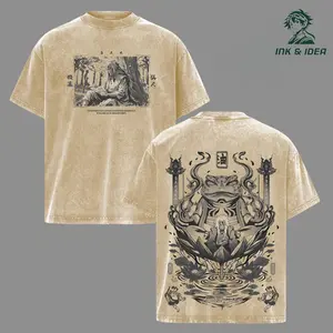 Jiraiya Washed Double Sided T-Shirt, Vintage Oversized Streetwear Tee, Unisex Anime Graphic Shirt Inspired By The Toad Sage