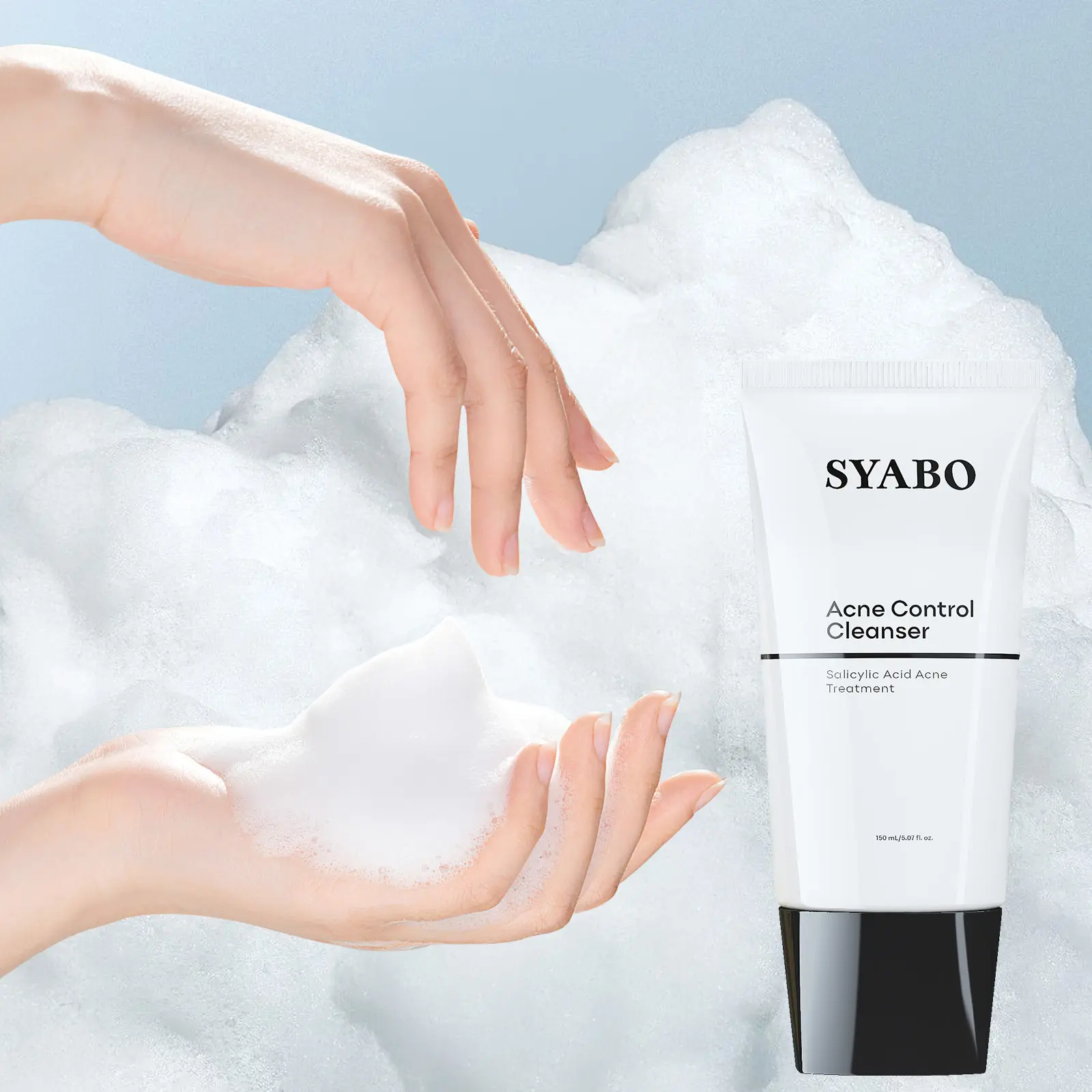 SYABO Salicylic Acid Face Cleanser, Daily Gentle Acne Cleansing Face ...