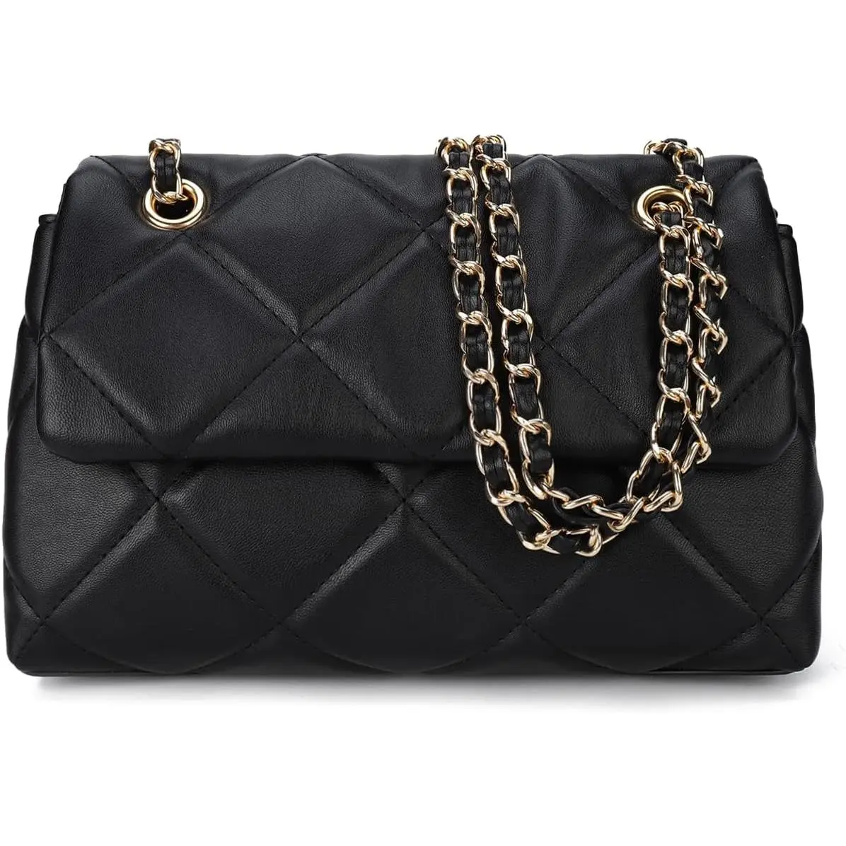 Quilted Crossbody Purses for Women Small Ladies  Bags with Chain Trendy Clutch Purse Cute Designer Bag