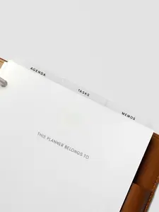 Focused Top Tab Planner Dividers | Ultra-Thin