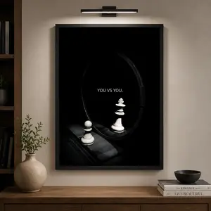Chess Motivation Poster | Wealth & Money Inspiration | Luxury Wall Art